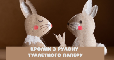 Кролик з рулону туалетного паперу: як зробити милу саморобку з дітьми